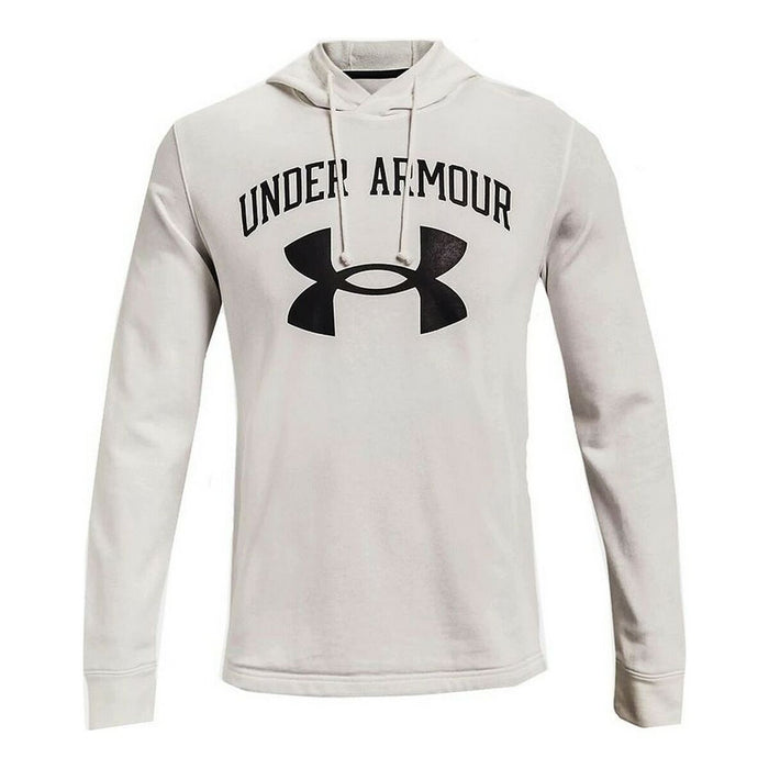 Hanorac cu Glugă Bărbați Under Armour Rival Fleece Big Logo Alb