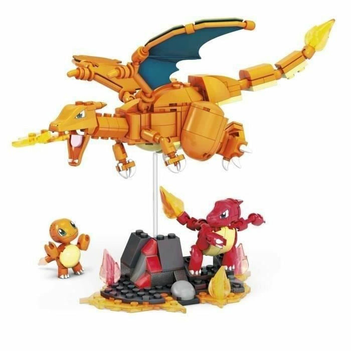 Set de Construcție Megablocks Charmander Charmilion Charizard Pokémon 300 Piese