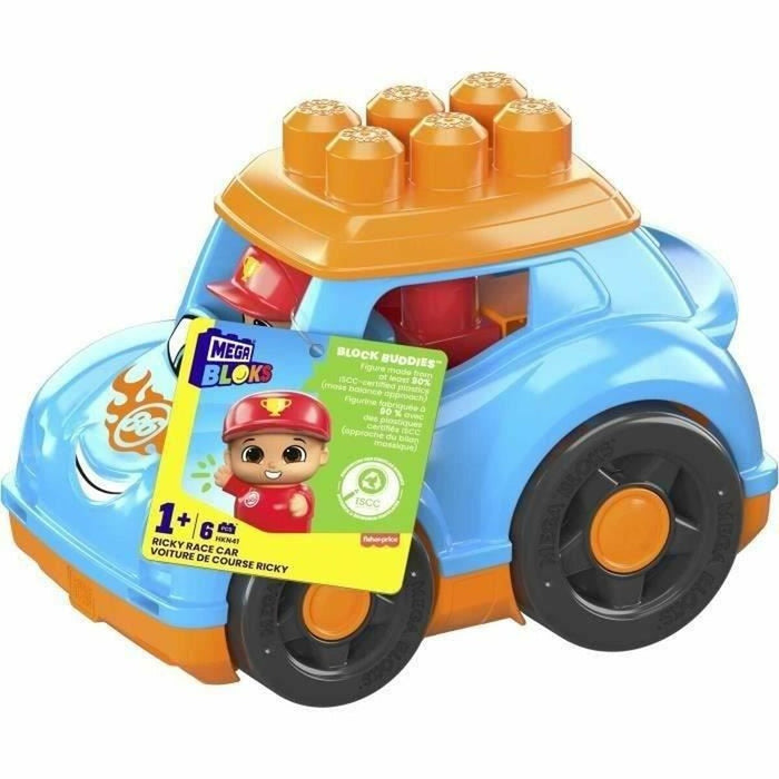 Joc de Construcție + Figurine Megablocks Albastru Multicolor 6 Piese