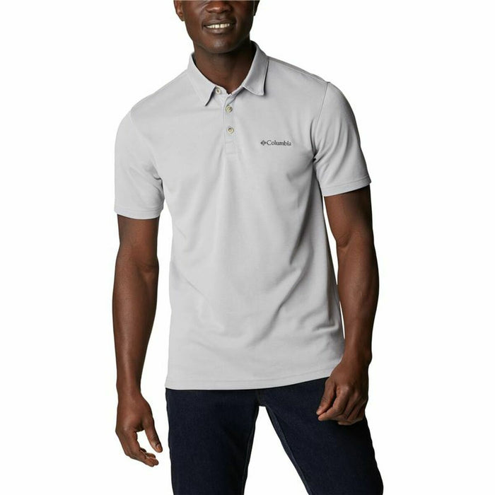 Tricou Polo cu Mânecă Scurtă Bărbați Columbia Nelson Point™ Gri