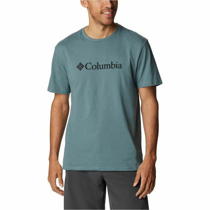 Tricou cu Mânecă Scurtă Bărbați Columbia CSC Basic Logo Cyan
