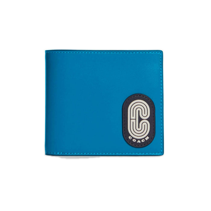 Portmoneu Bărbat Coach CA002-QBO3H 10,5 x 9,5 x 1,5 cm Albastru Piele