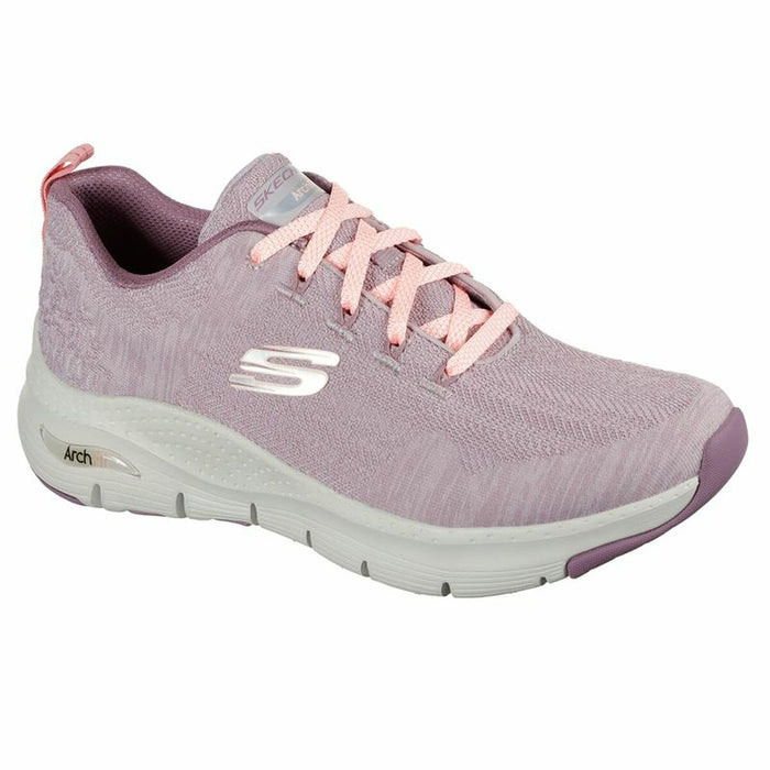 Pantofi sport pentru femei Skechers Arch Fit Comfy Wave Roz deschis