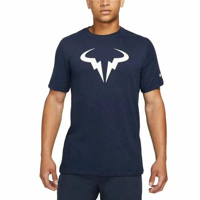 Tricou cu Mânecă Scurtă Bărbați Nike Court Dri-FIT Rafa Albastru