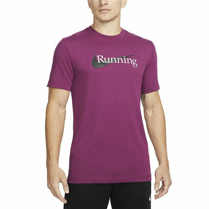 Tricou cu Mânecă Scurtă Bărbați Nike Dri-Fit Violet