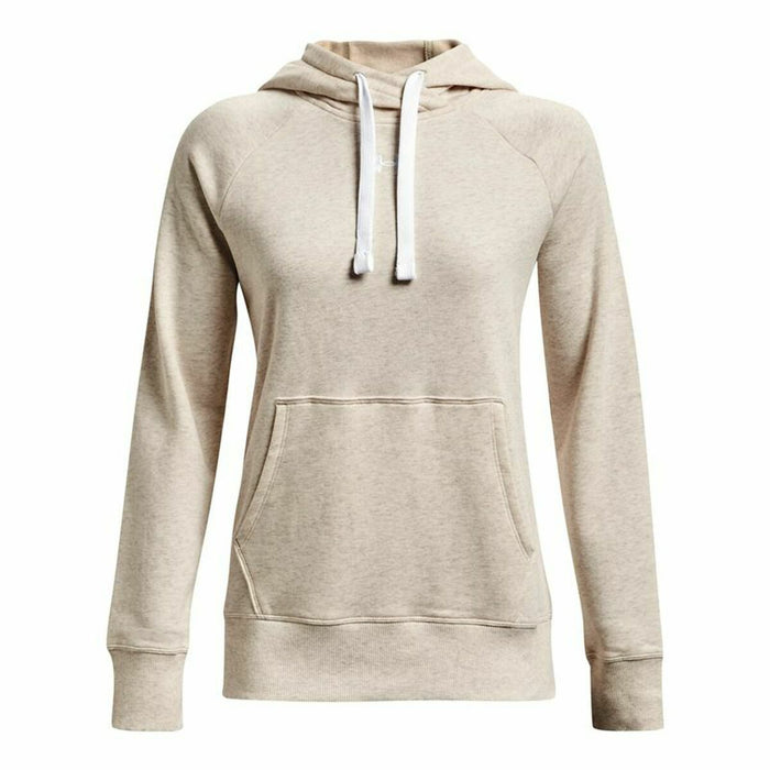 Hanorac cu Glugă Femei Under Armour Rival Fleece Bej