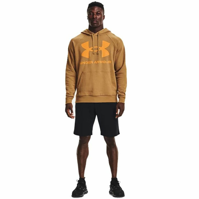 Hanorac cu Glugă Bărbați Under Armour Rival Big Logo Ocru
