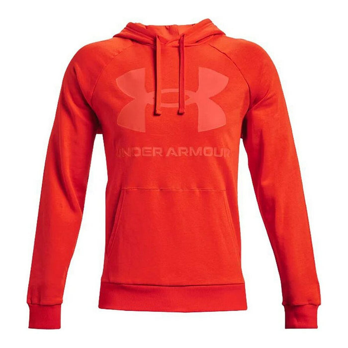 Hanorac cu Glugă Bărbați Under Armour Rival Fleece Big Logo Portocaliu