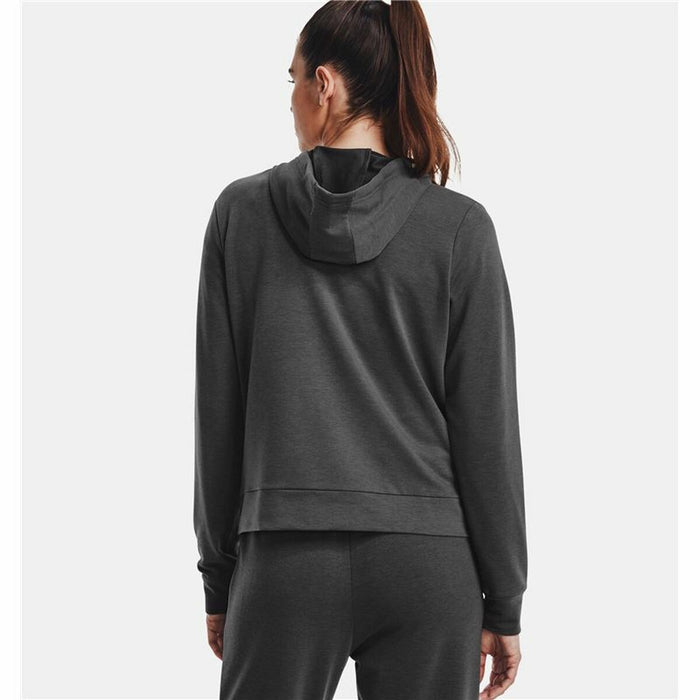 Hanorac cu Glugă Femei Under Armour Rival Terry FZ Cu husă Gri închis