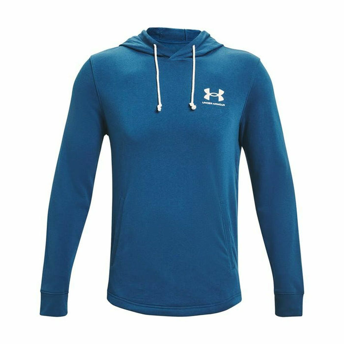 Hanorac cu Glugă Bărbați Under Armour Rival Terry Albastru