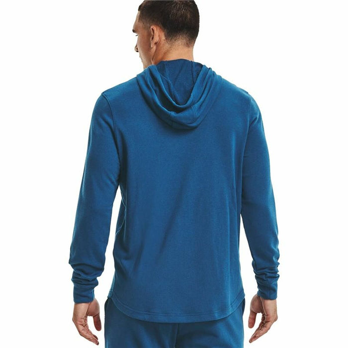 Hanorac cu Glugă Bărbați Under Armour Rival Terry Albastru
