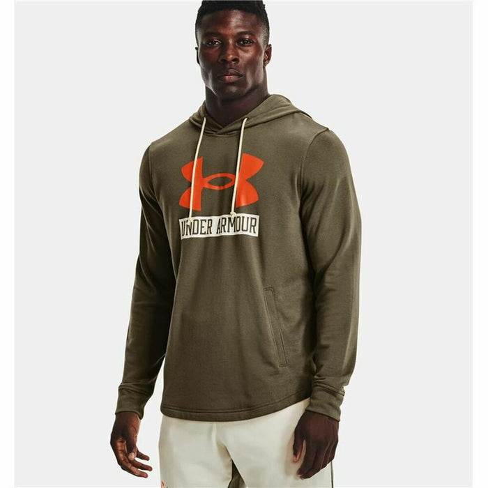 Hanorac cu Glugă Bărbați Under Armour  Hoodie  Kaki