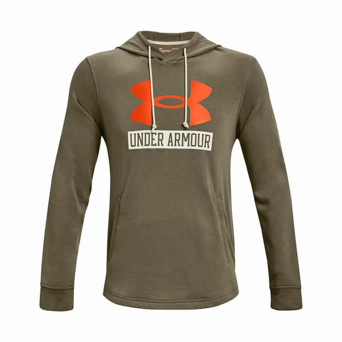 Hanorac cu Glugă Bărbați Under Armour  Hoodie  Kaki