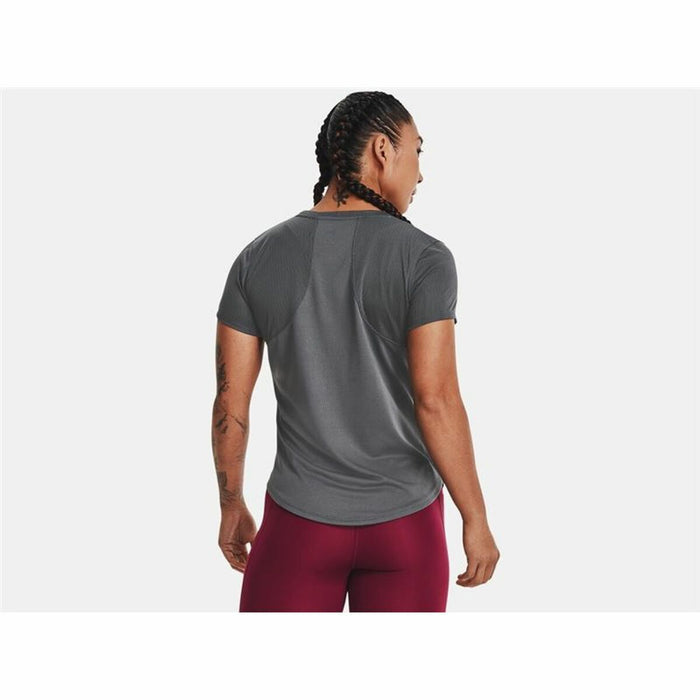 Tricou cu Mânecă Scurtă Femei Under Armour Stride Gri
