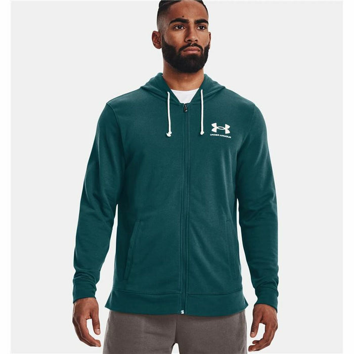 Jachetă Sport de Bărbați Under Armour Rival Terry Verde