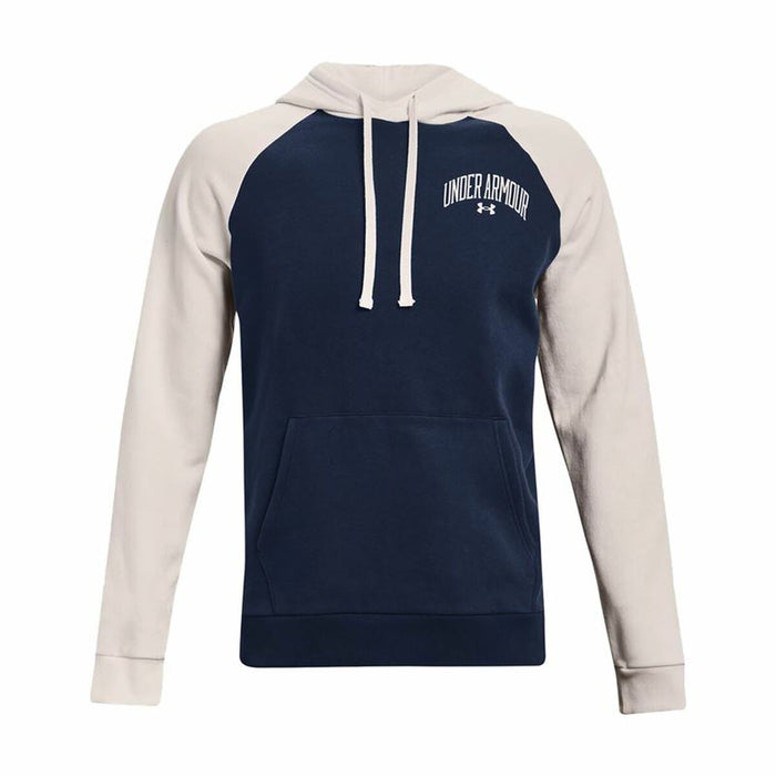 Hanorac cu Glugă Bărbați Under Armour Wordmark Colorblock Bleumarin