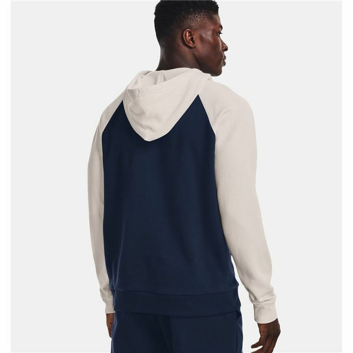 Hanorac cu Glugă Bărbați Under Armour Wordmark Colorblock Bleumarin