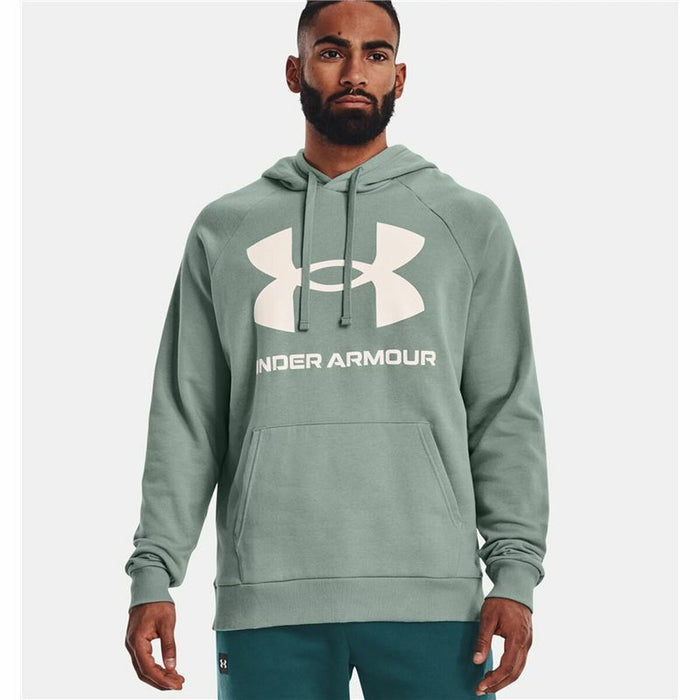 Hanorac cu Glugă Bărbați Under Armour Rival Big Logo Verde