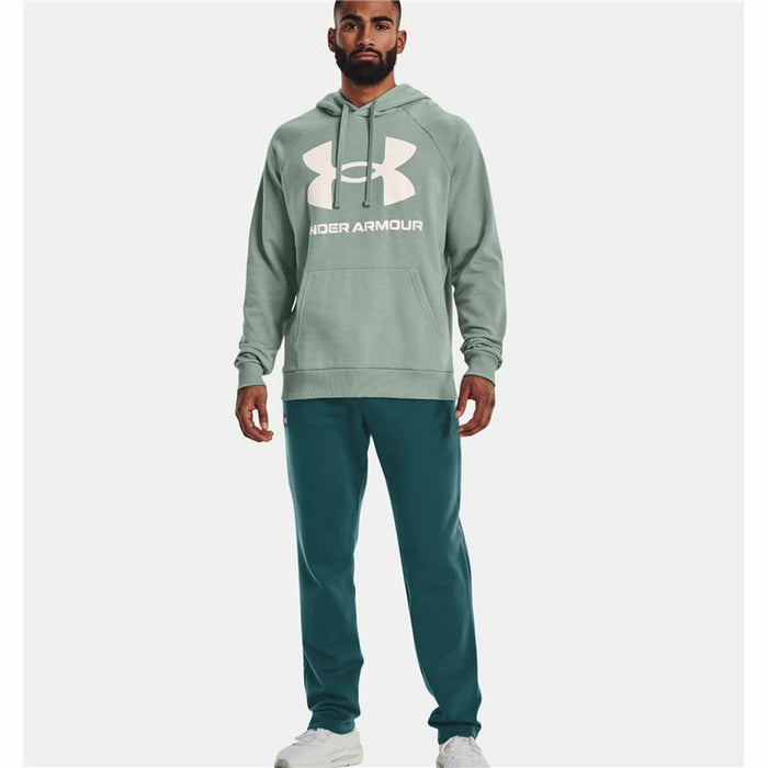 Hanorac cu Glugă Bărbați Under Armour Rival Big Logo Verde