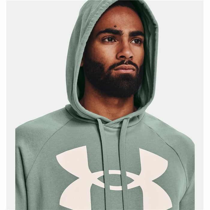 Hanorac cu Glugă Bărbați Under Armour Rival Big Logo Verde