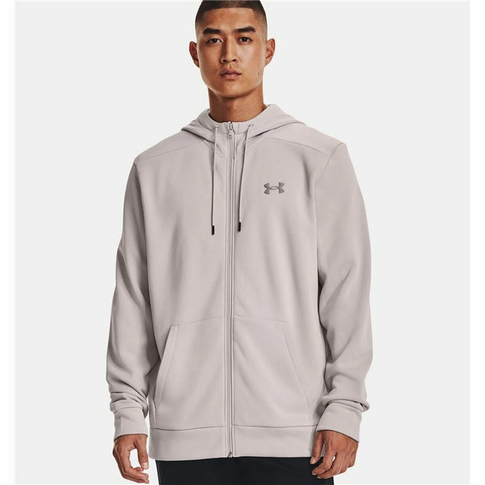 Jachetă Sport de Bărbați Under Armour Rival Gri deschis Cu husă