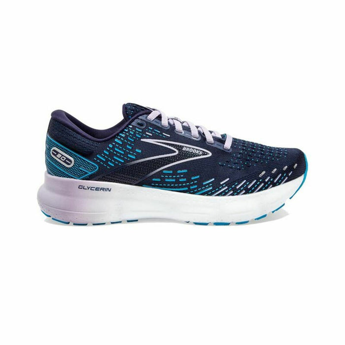 Încălțăminte de Running pentru Adulți Brooks Glycerin 20 Wide Albastru închis Femeie