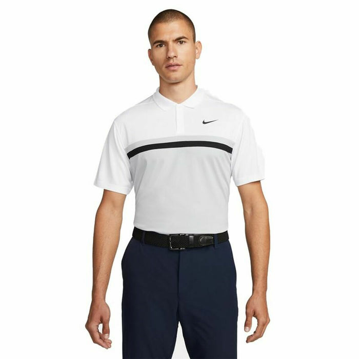 Tricou Polo cu Mânecă Scurtă Bărbați Nike Dri-Fit Victory Alb