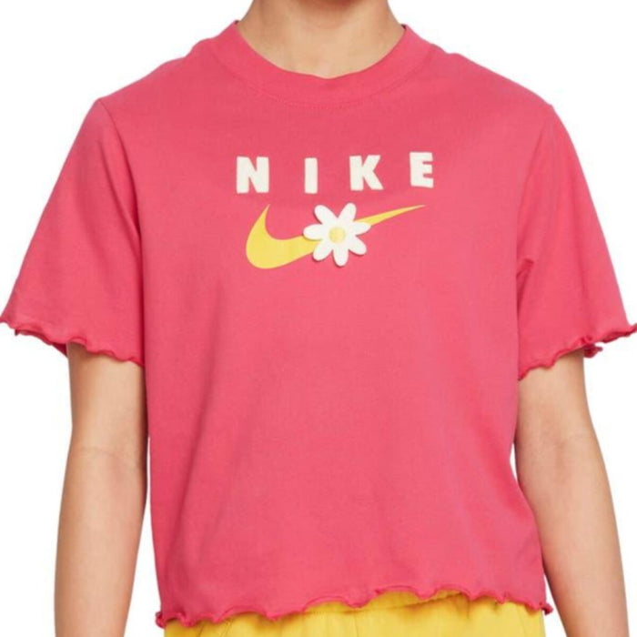 Tricou cu Mânecă Scurtă pentru Copii ENERGY BOXY FRILLY Nike DO1351 666 Roz