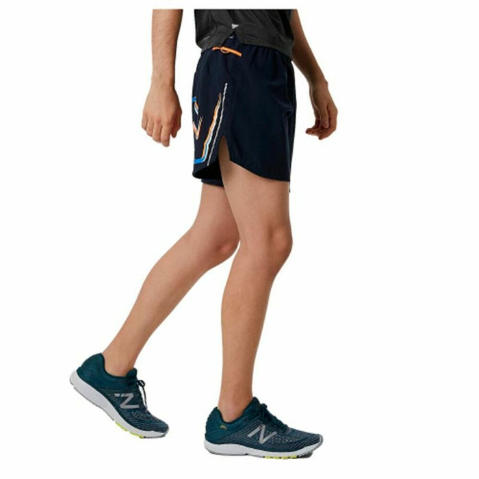 Pantaloni Scurți Sport pentru Bărbați New Balance Graphic Impact Run 5 Inch