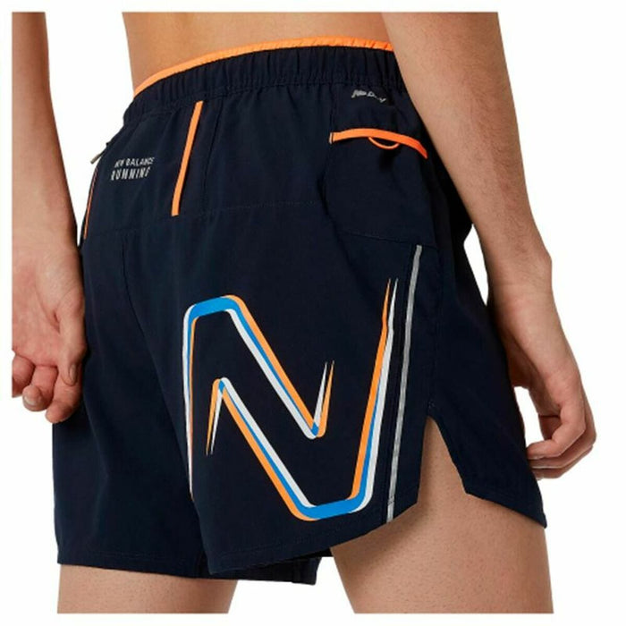 Pantaloni Scurți Sport pentru Bărbați New Balance Graphic Impact Run 5 Inch