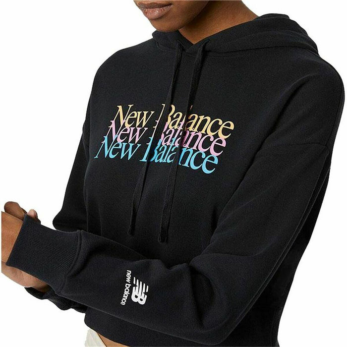 Hanorac cu Glugă Femei New Balance Essentials Celebrate W Negru