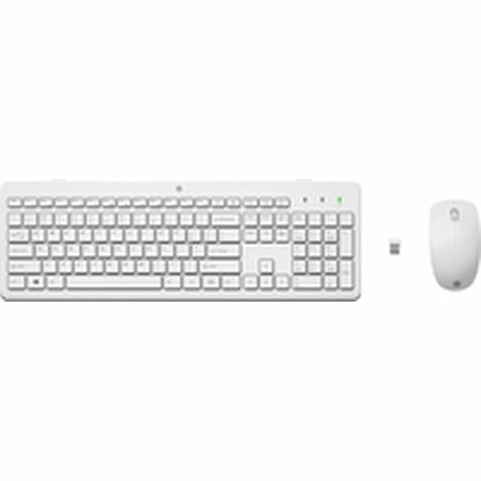 Tastatură HP Combo de teclado y ratón inalámbricos HP 230 Negru Alb QWERTY