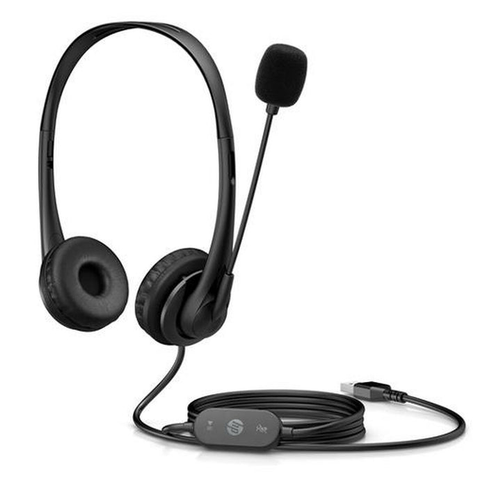Căști cu Microfon HP Wired USB Headset Negru
