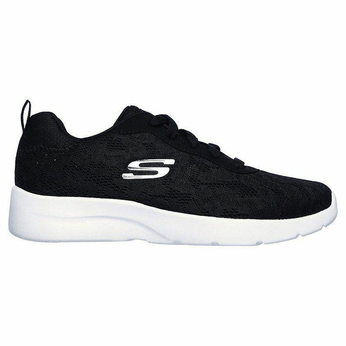 Pantofi sport pentru femei Skechers Floral Mesh Lace Up Negru