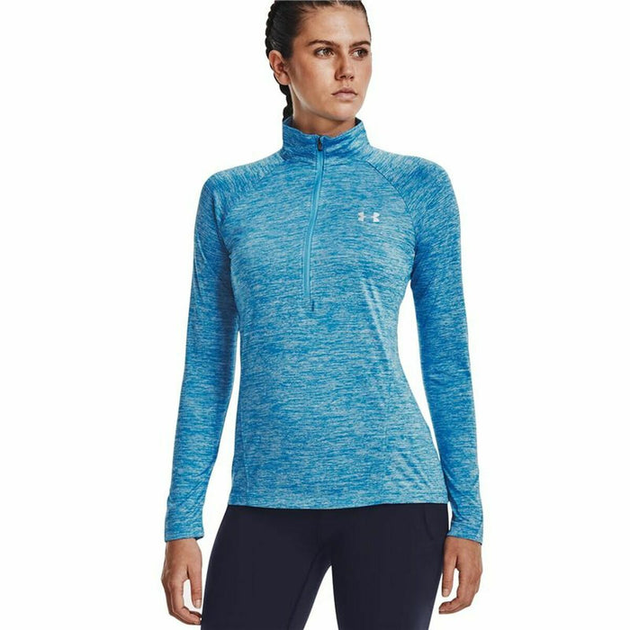 Tricou cu Mânecă Lungă de Damă Under Armour training  Albastru