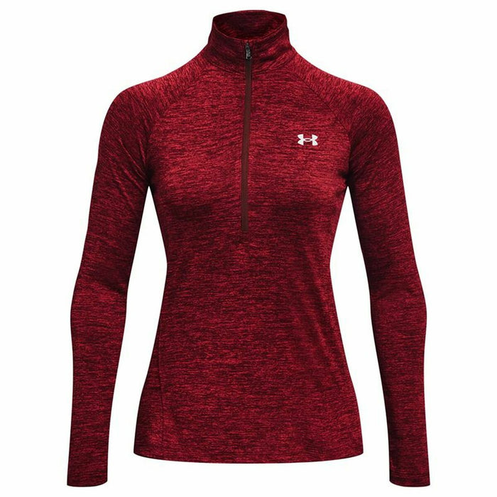 Hanorac fără Glugă Femei Under Armour Tech Twist Roșu Închis