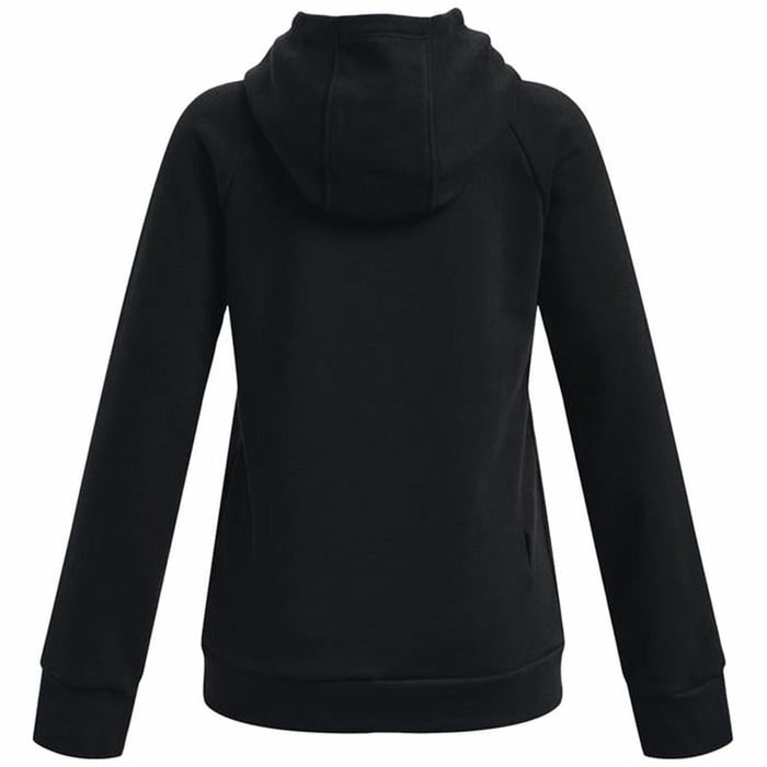 Hanorac cu glugă pentru fete Under Armour Rival Big Logo Negru
