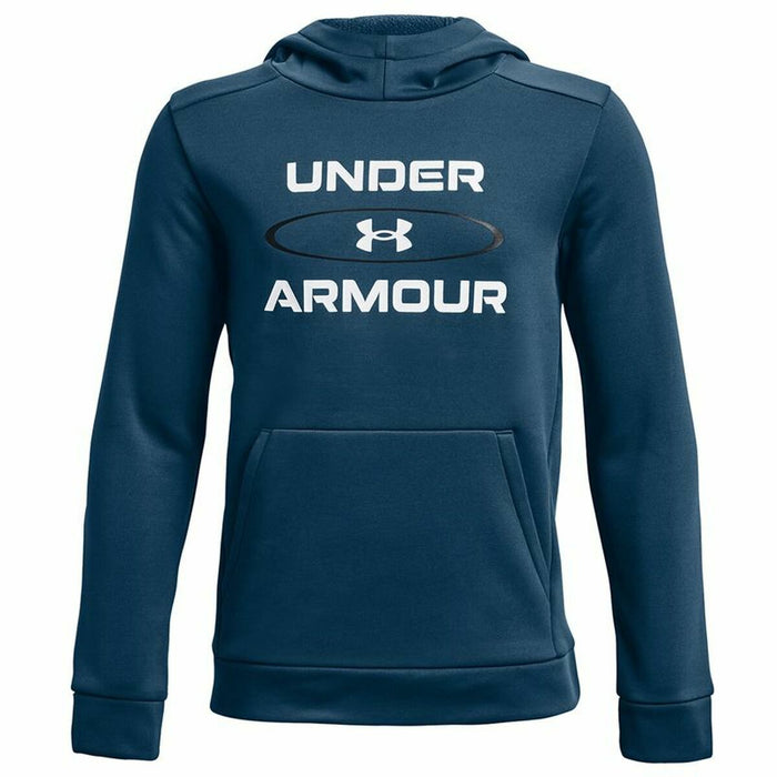 Hanorac cu Glugă Copii Under Armour Fleece Graphic Albastru