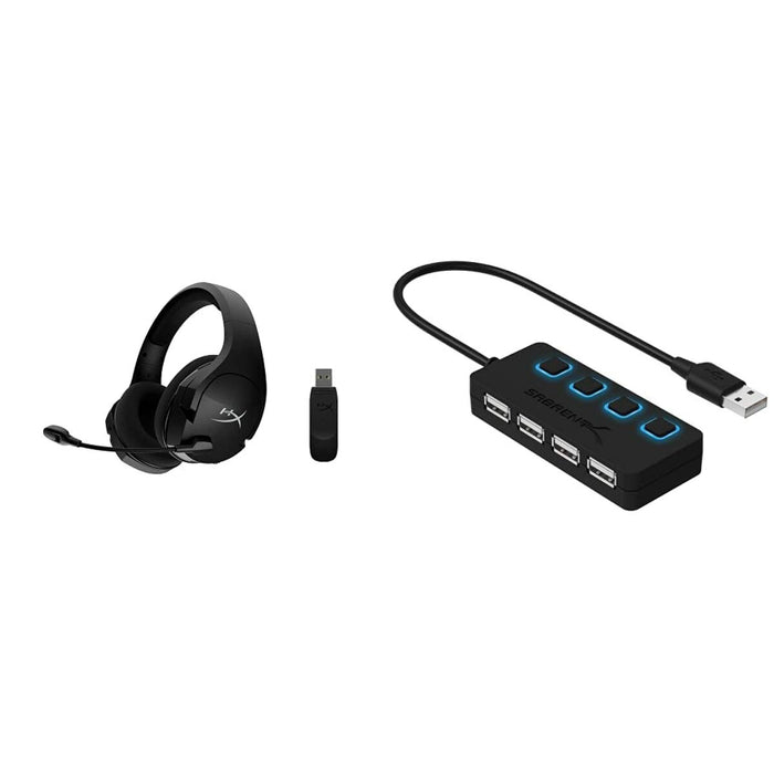Căști cu Microfon Hyperx Auriculares gaming inalámbricos HyperX Cloud Stinger Core + 7.1 (negro) Negru