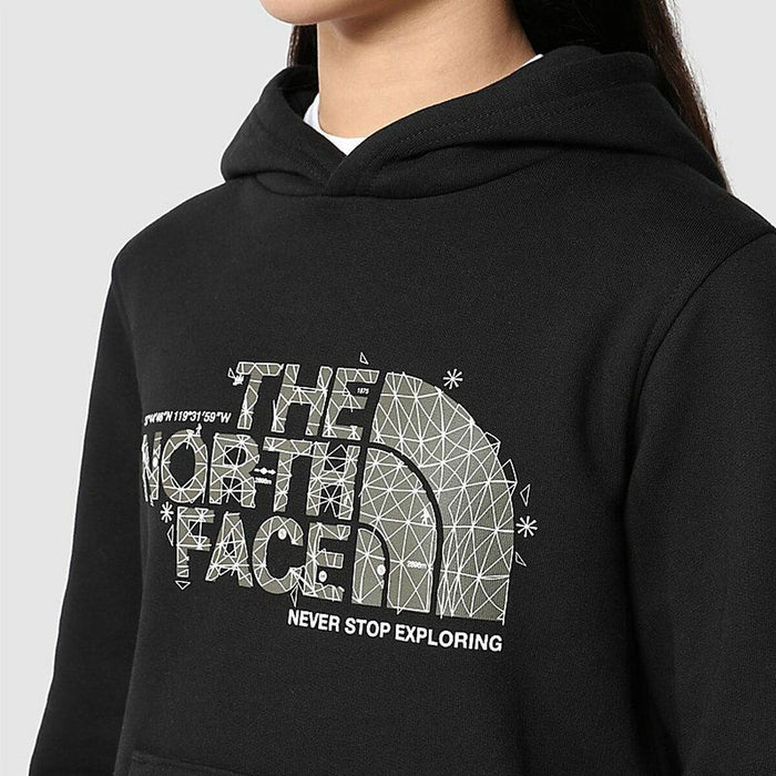 Hanorac cu Glugă Unisex The North Face Drew Peak Infantil Negru