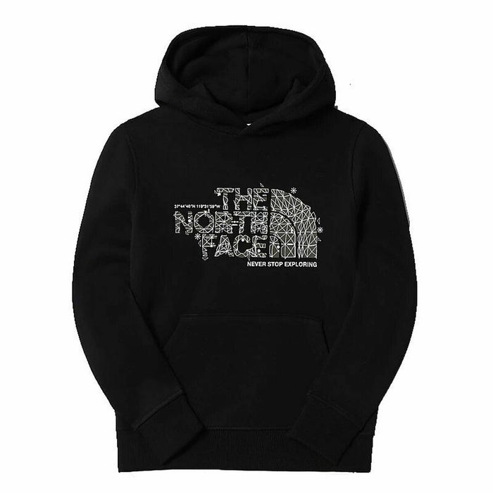 Hanorac cu Glugă Unisex The North Face Drew Peak Infantil Negru