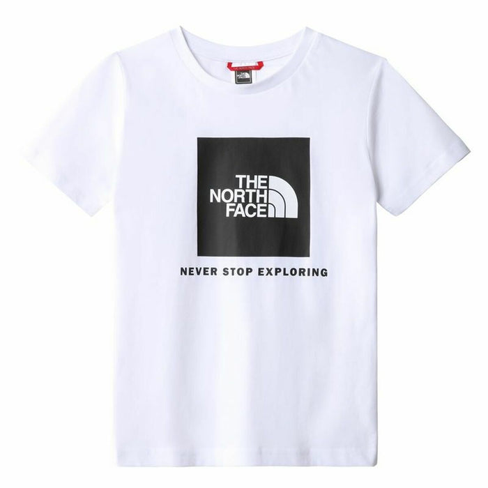 Tricou cu Mânecă Scurtă pentru Copii The North Face Teens Box Alb