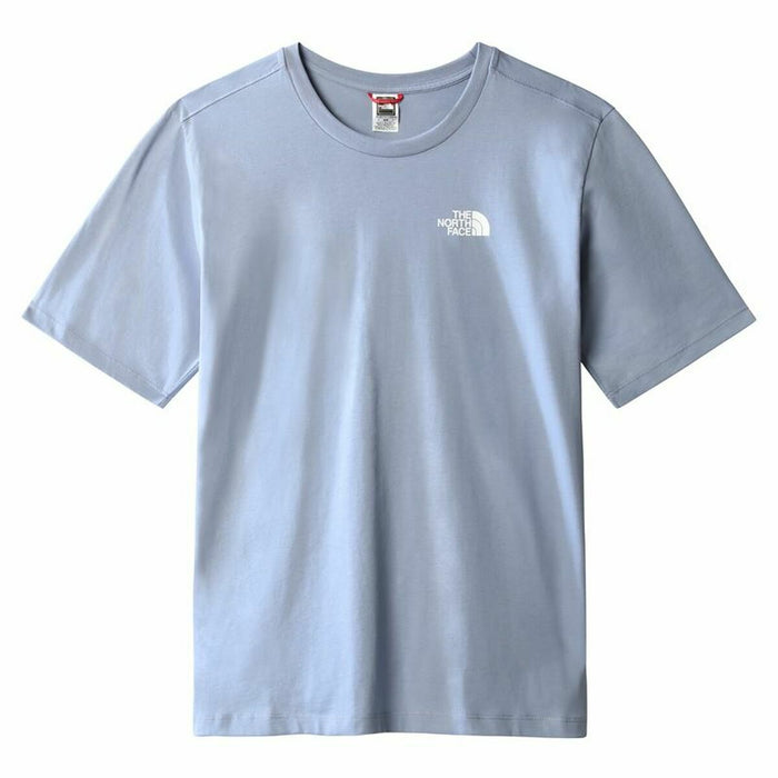 Tricou cu Mânecă Scurtă Femei The North Face Simple Dome Folk Albastru