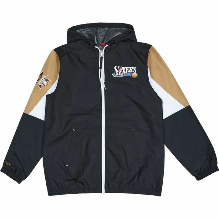 Jachetă Sport de Bărbați Mitchell & Ness Philadelphia 76ers Negru