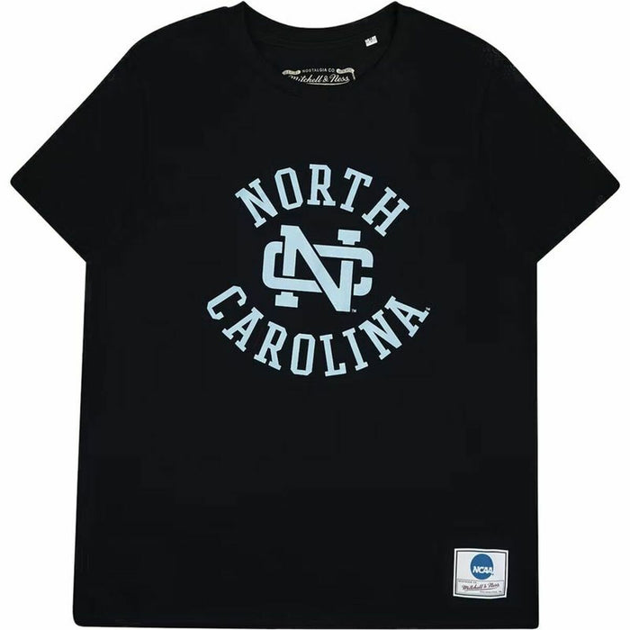 Tricou cu Mânecă Scurtă Bărbați Mitchell & Ness University of North Carolina Negru Bărbați