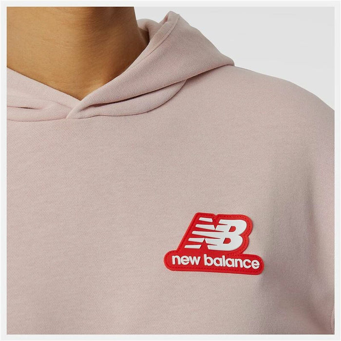 Hanorac cu Glugă Femei New Balance Essentials Candy Roz