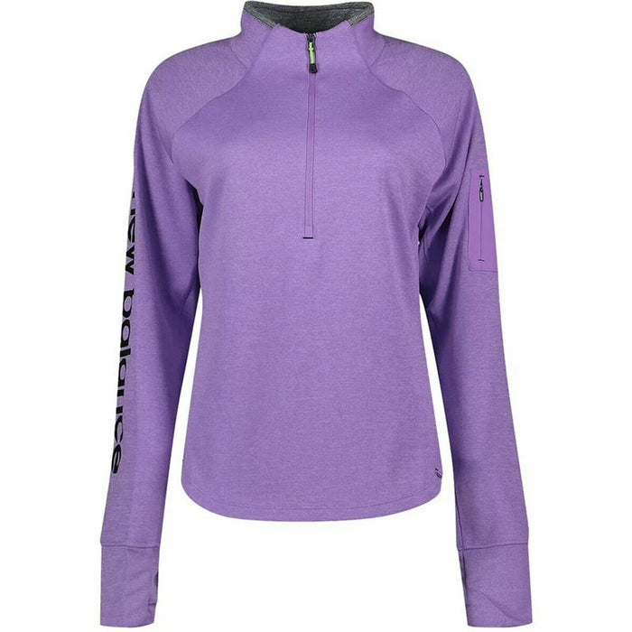 Hanorac fără Glugă Femei New Balance Impact Run Mov