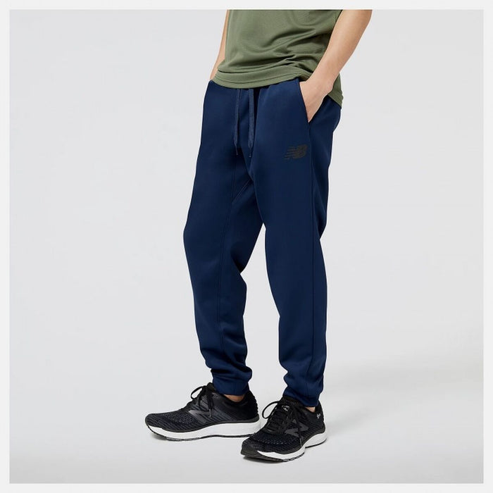 Pantaloni pentru Adulți New Balance  TNCT FLC PNT MP23022 NGO  Bărbați Bleumarin