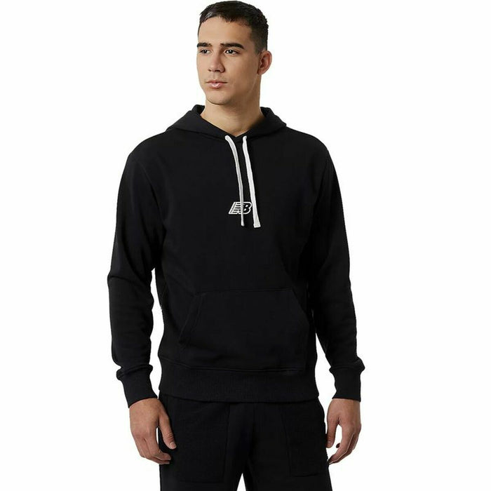 Hanorac cu Glugă Bărbați New Balance Essentials Fleece Negru