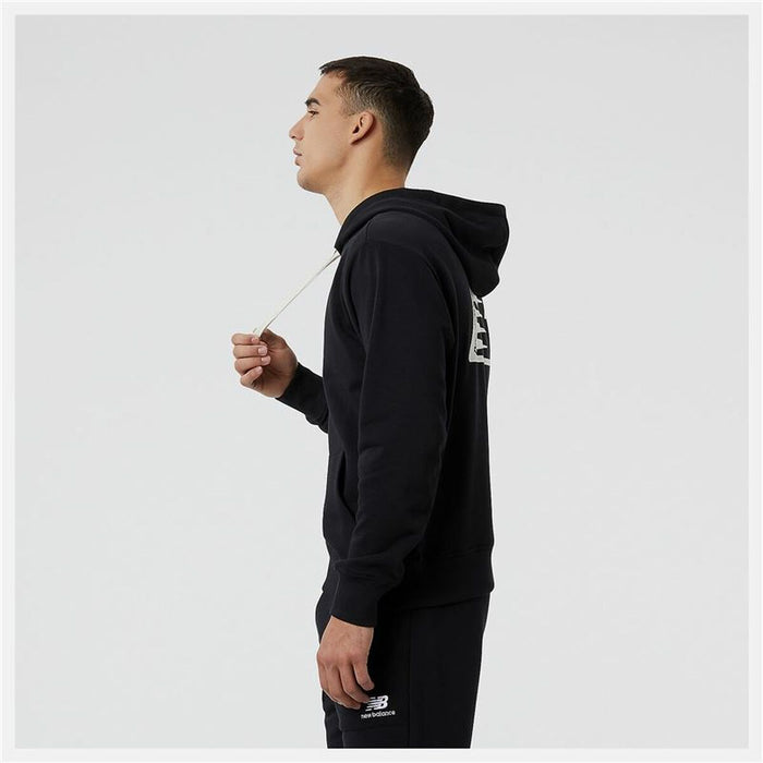Hanorac cu Glugă Bărbați New Balance Essentials Fleece Negru